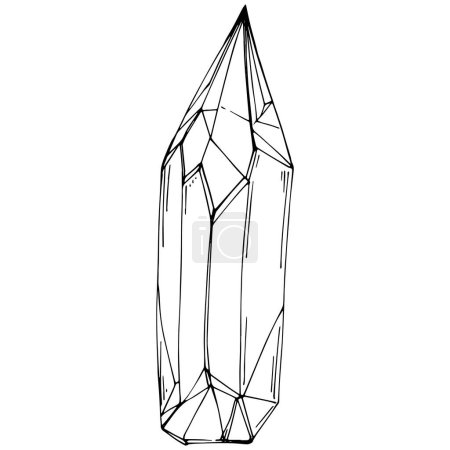 Téléchargez les illustrations : Illustration vectorielle d'un diamant. élément géométrique abstrait. - en licence libre de droit