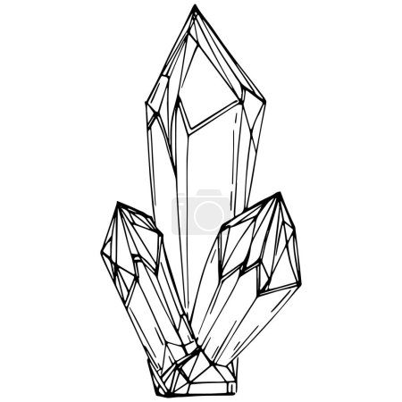 Illustration for Vector illustration of a diamond. abstract geometric element. - Royalty Free Image