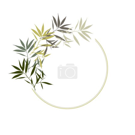 Illustration for Seamless pattern, background with bamboo background. Hand drawn colorful vector illustration. - Royalty Free Image