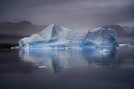 glaciers in arctic ocean, greenland fjords