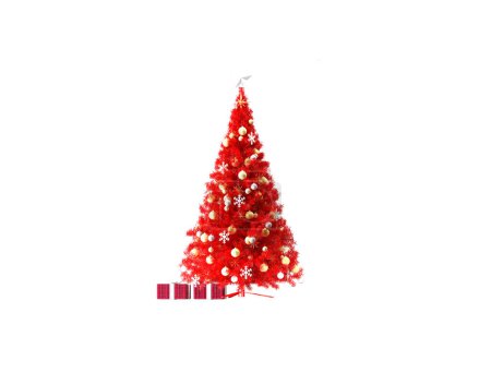 Foto de Árbol de Navidad celebrando la decoración de año nuevo. 3d renderizar - Imagen libre de derechos