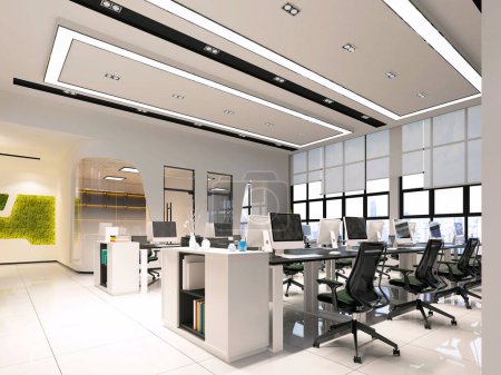 Photo for 3d render of office interior - Royalty Free Image