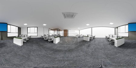 Photo for 3d render modern working office interior - Royalty Free Image