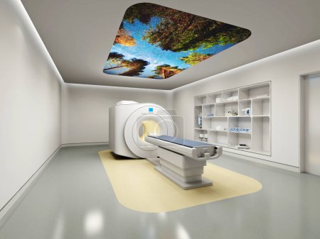 Foto de 3d renderizado del interior de la clínica hospitalaria - Imagen libre de derechos