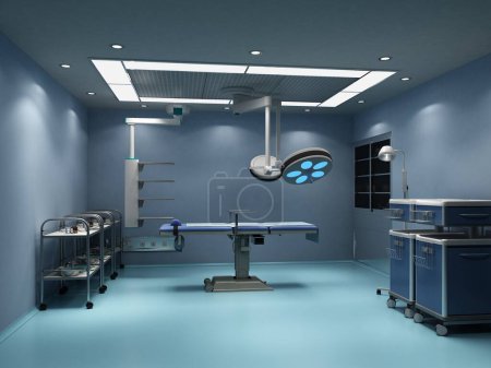 Foto de 3d renderizado del interior de la clínica hospitalaria - Imagen libre de derechos