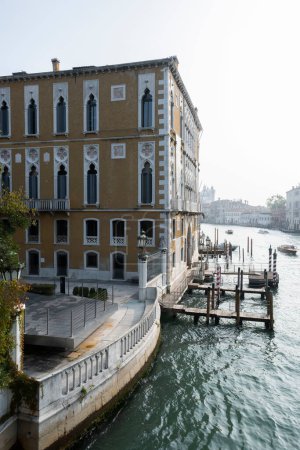 Foto de Venecia, Italia. Gran vista de la ciudad del canal, concepto de viaje - Imagen libre de derechos