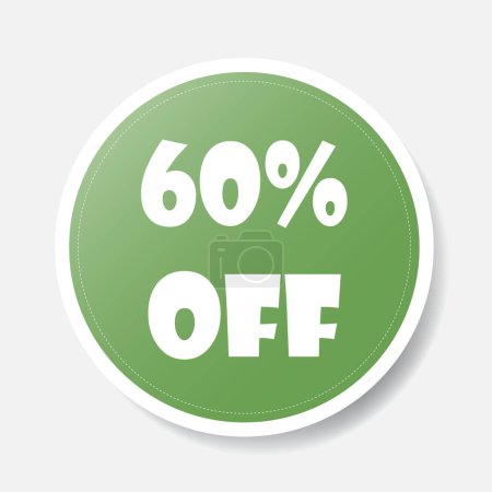 Illustration for Special offer banner. Green circle. Vector illustration - Royalty Free Image