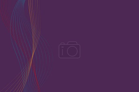 Illustration for A purple background featuring intersecting lines in various shades of purple. The lines create a dynamic and geometric pattern on the background, adding depth and interest to the composition - Royalty Free Image