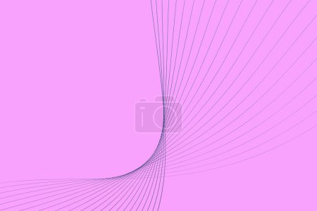 Illustration for A pink background featuring bold lines in the center, creates a striking visual effect. The lines cut across the background horizontally, adding depth and interest to the overall composition - Royalty Free Image