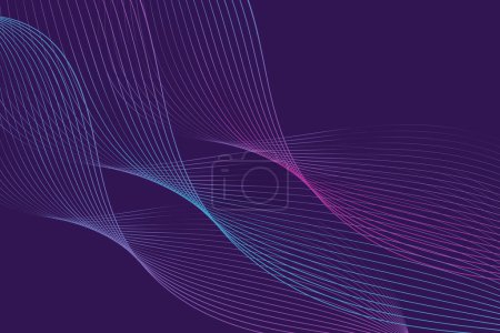 Illustration for A colorful backdrop featuring vibrant shades of purple and blue with intersecting lines creates a dynamic and mesmerizing pattern. The lines add a sense of movement and energy to the composition - Royalty Free Image