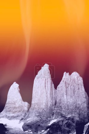 Photo for Beautiful view of the mountains. Graphic background - Royalty Free Image