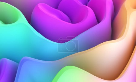 Photo for Fluid abstract background with dynamic gradient - Royalty Free Image
