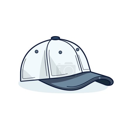 Illustration for Baseball cap isolated on white background. Vector stock - Royalty Free Image