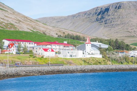Town of Patreksfjordur in the westfjords of Iceland