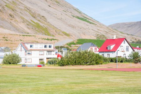 Town of Patreksfjordur in the westfjords of Iceland