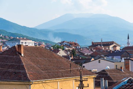 Vista de la azotea de la ciudad de Prizren en Kosovo
