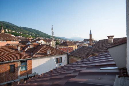 Vista de la azotea de la ciudad de Prizren en Kosovo