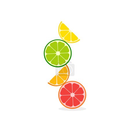 Illustration for Balance and Harmony in fruit view. Business concept. Balance or Harmony in life or work - Royalty Free Image