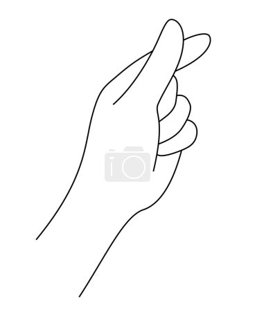 Photo for I love you hand sign. Hand making small heart illustration. - Royalty Free Image
