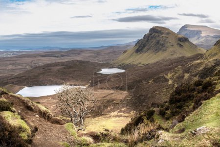 Foto de Hermosa vista panorámica de Quiraing, Escocia, Isla de Skye - Imagen libre de derechos