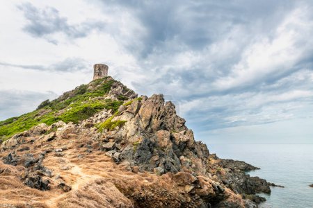 Téléchargez les photos : Côtes Rocheuses. Iles Sanguinaires et Tour de Parata en Corse - en image libre de droit
