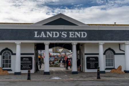 Photo for Land's End, United Kingdom - 3 September, 2022: view of the Land's End tourist complex and attractions in western Cornwall - Royalty Free Image