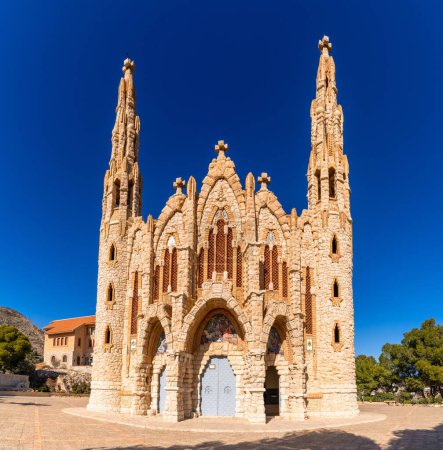 Photo for Novelda, Spain - 1 February, 2023: view of the Monastery of Santa Maria Magdalena monastery church in Novelda - Royalty Free Image