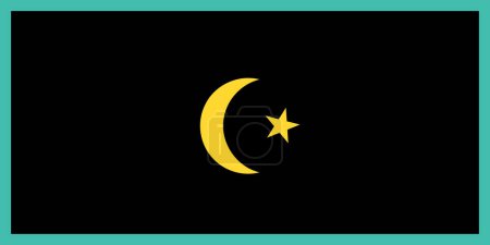 Illustration for Flag of the Khanate of Khiva - Royalty Free Image