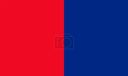Illustration for Vector Illustration of the Historical Timeline Flag of Liechtenstein from 1852 to 1921 - Royalty Free Image