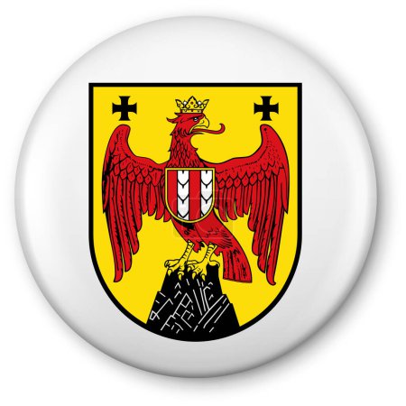 Illustration for Coat of Arms of the Austrian State of Burgenland - Royalty Free Image