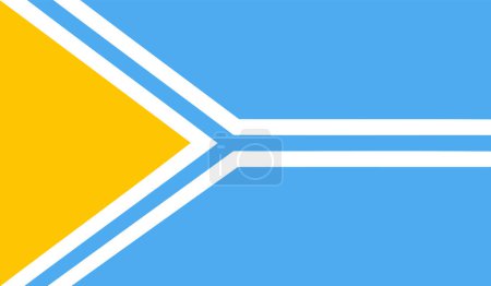 Illustration vectorielle du drapeau national de Tuva.