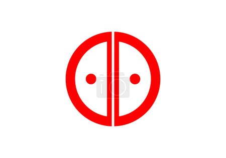 Ilustración de Bandera de Akashi, Hyogo - Imagen libre de derechos