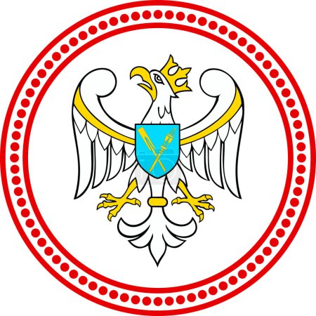 Ilustración de Escudo del condado de Gniezno - Imagen libre de derechos
