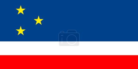 Ilustración de Bandera nacional Gagauzia. Ilustración vectorial del tamaño Standart - Imagen libre de derechos