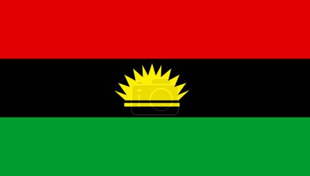 Ilustración de Hermosa bandera de Biafra ilustración - Imagen libre de derechos