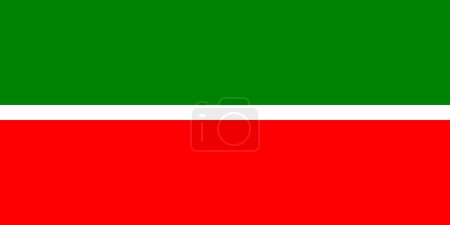 Téléchargez les illustrations : Le drapeau national du tatarstan. proportion 3:5 - en licence libre de droit