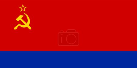 Ilustración de Bandera de Nahichevan ASSR - Imagen libre de derechos