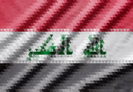 Illustration for Vector Iraq flag, Iraq flag illustration, Iraq flag picture, Iraq flag image, - Royalty Free Image