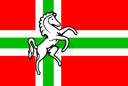 El de una bandera Intersaksische vlagge