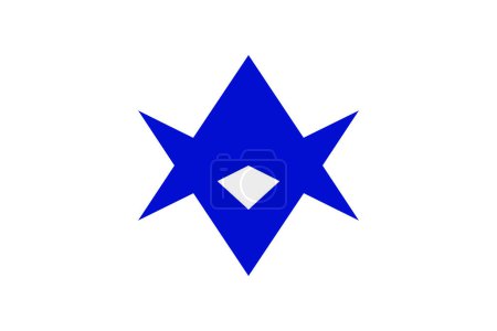 Japan vector image of Toyota city flag. Proportion 2:3. EPS10.