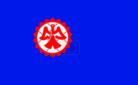 Suita Japan Präfektur Osaka Stadt Flagge Abbildung