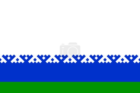 Flagge des Autonomen Gebiets Jamal-Nenzen,