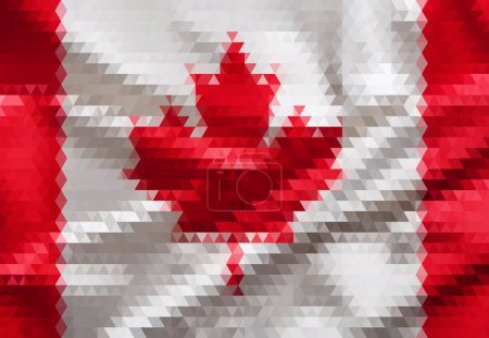 Illustration for The of a Flag Canada - Royalty Free Image
