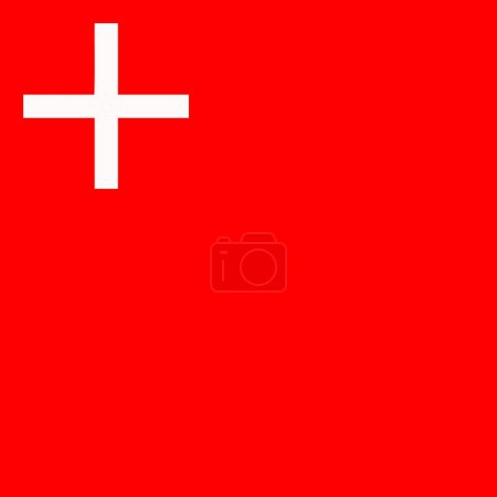 Flagge des Kantons Schwyz Schweiz