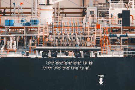 Conexión de aceite de lubricación de lodos de combustible diesel crudo a bordo