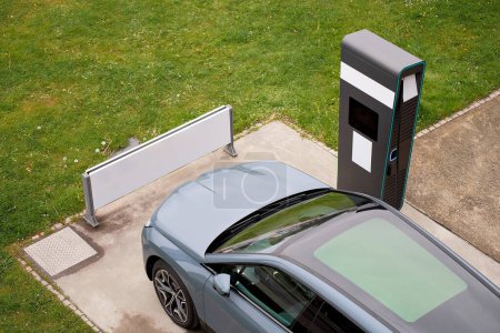 EV Electric Hybrid Car Charging Station Point Port