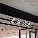 Tarragona, Spain - February 08 2023: Zara logo on Zaras shop.