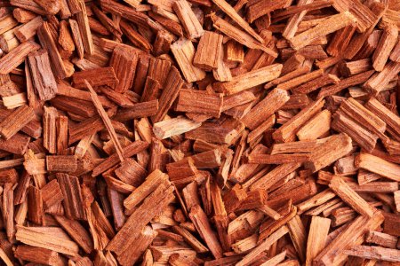 Photo for Textured background - red sandal wood chips - Royalty Free Image