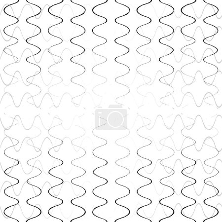 Vector seamless pattern. Modern stylish texture with wavy stripes. Geometric abstract background
