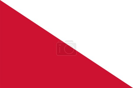 Téléchargez les illustrations : Illustration drapeau vectoriel d'Utrecht est la capitale et la ville la plus peuplée de la province néerlandaise d'Utrecht. Drapeau des Pays-Bas. Pays-Bas drapeau de la ville symbole. - en licence libre de droit